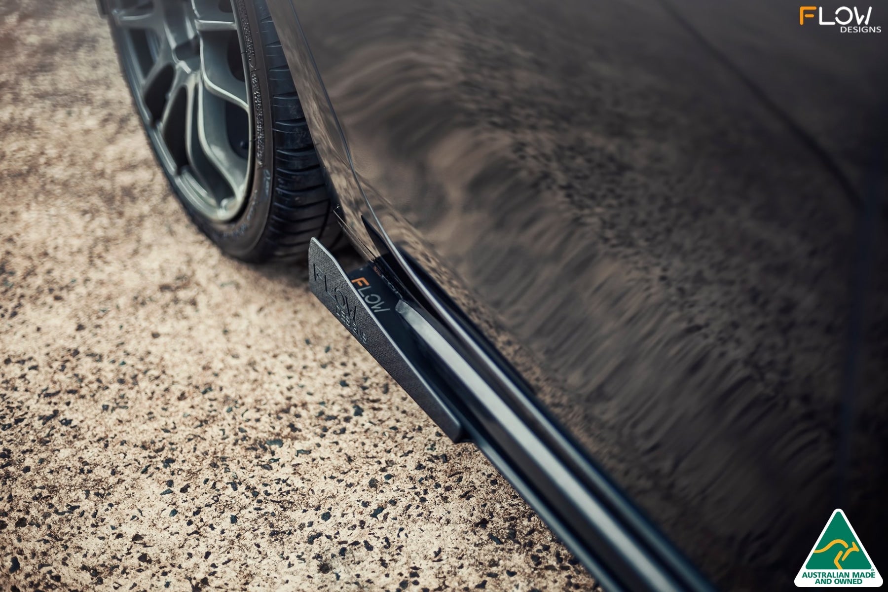 FLOW Designs  MK6 Golf GTI Side Skirt Splitters V3 (Pair)