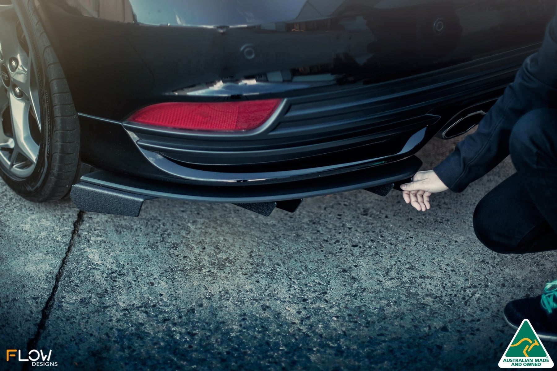 FLOW Designs  MK3.5 Focus ST (Facelift) Rear Diffuser Set