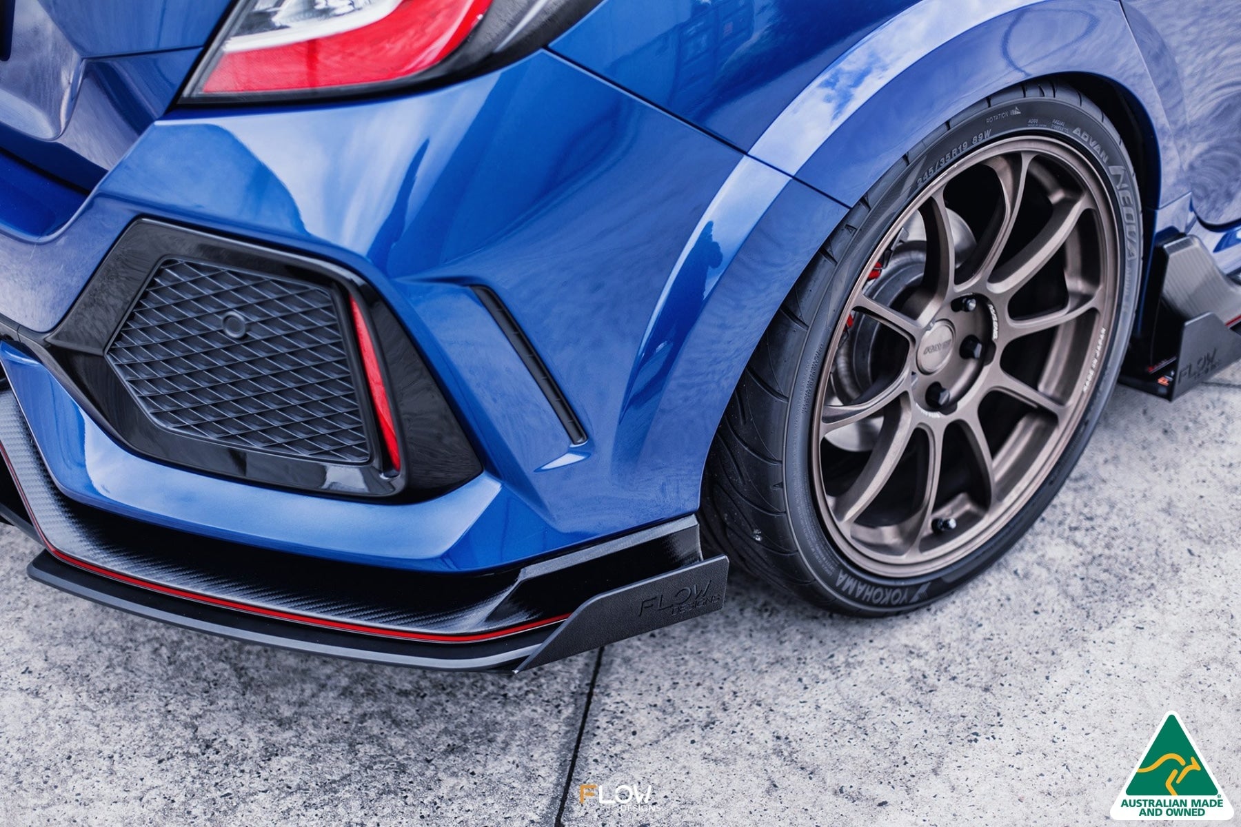 FLOW Designs  FK8 Civic Type R Rear Spats (Pair) - MODE Auto Concepts