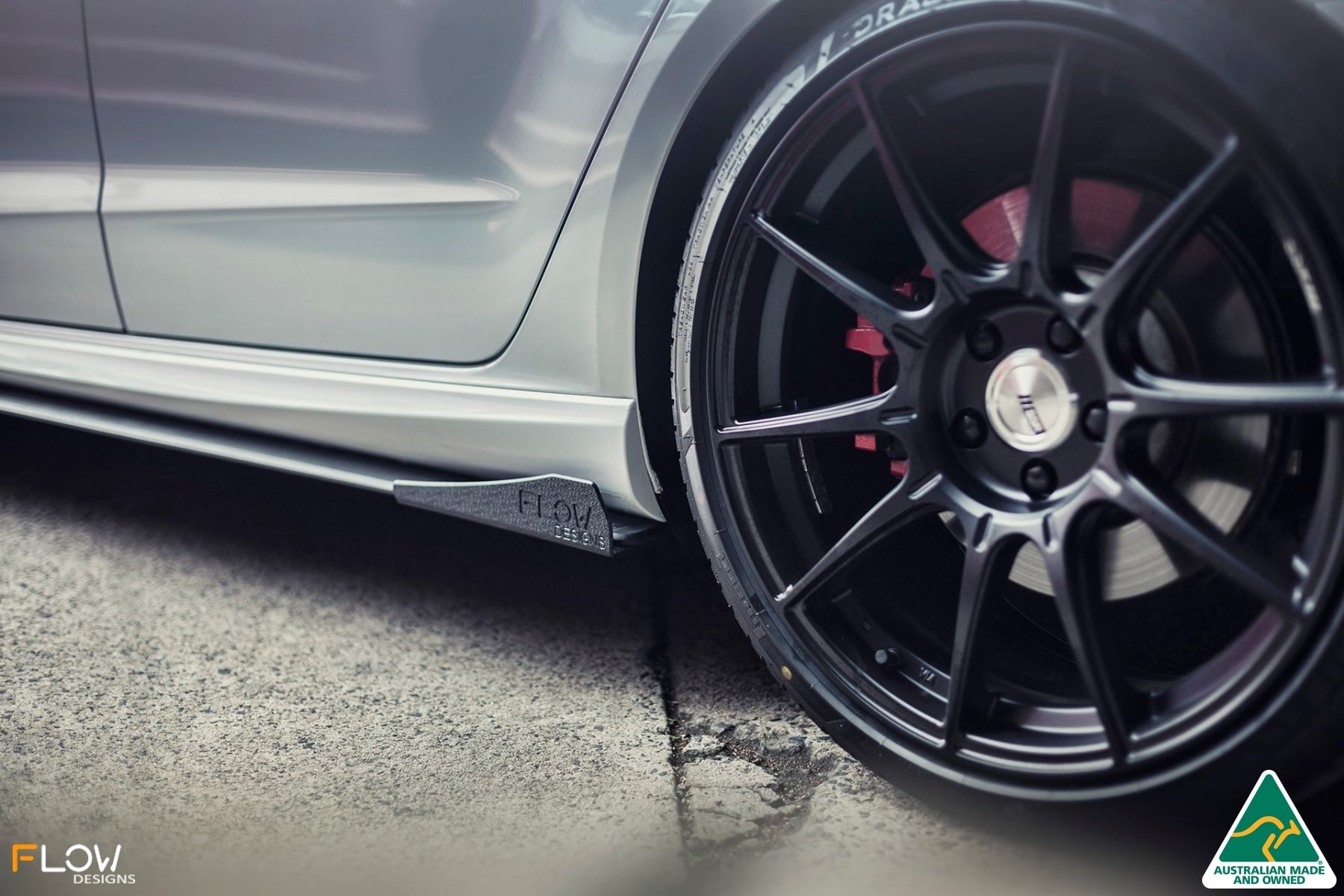 FLOW Designs  S3 8V Pre-Facelift Sportback Side Skirt Splitters V3 (Pair) - MODE Auto Concepts