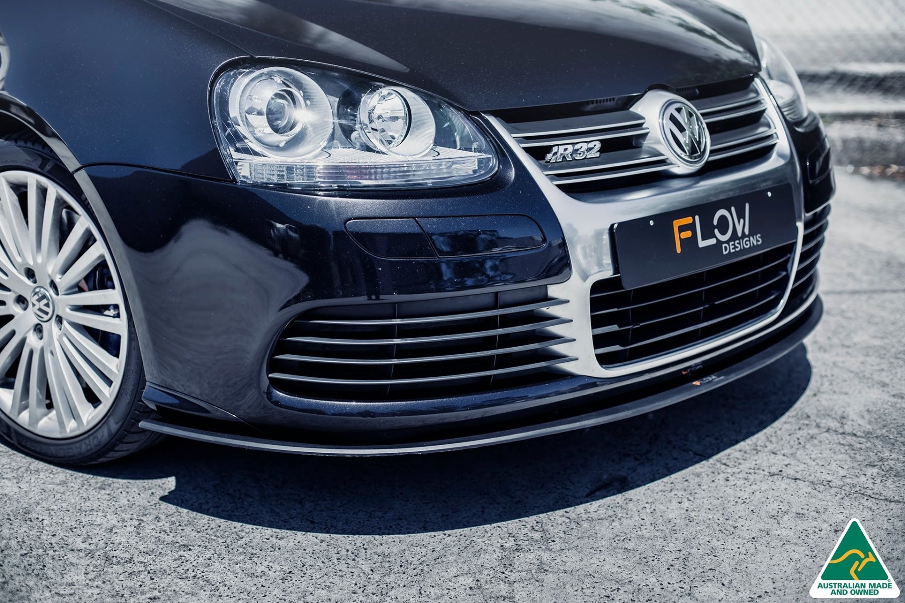 FLOW Designs  MK5 Golf R32 Front Lip Splitter