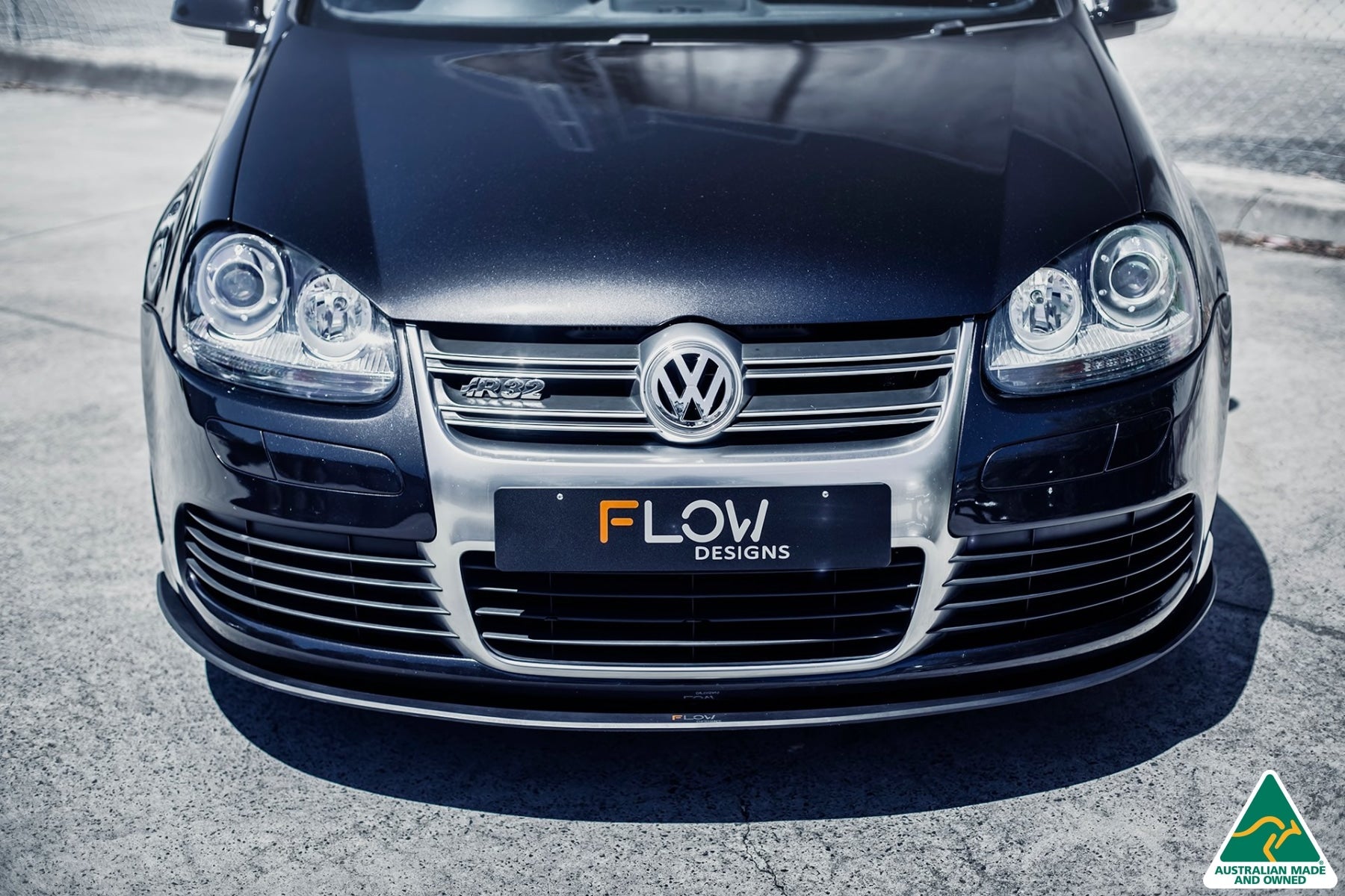FLOW Designs  MK5 Golf R32 Front Lip Splitter - 0