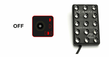 Cartek Rain Light Dual Coloured with Switch - 0