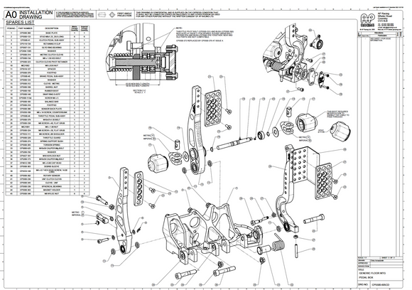 AP Racing CP5500-605 Pedal Box (3 Pedal Option)
