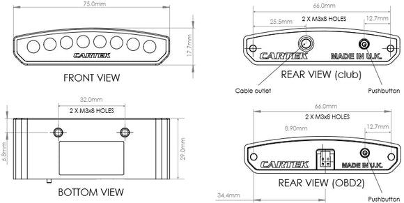 Cartek Multi-function Shift Light (OBD)