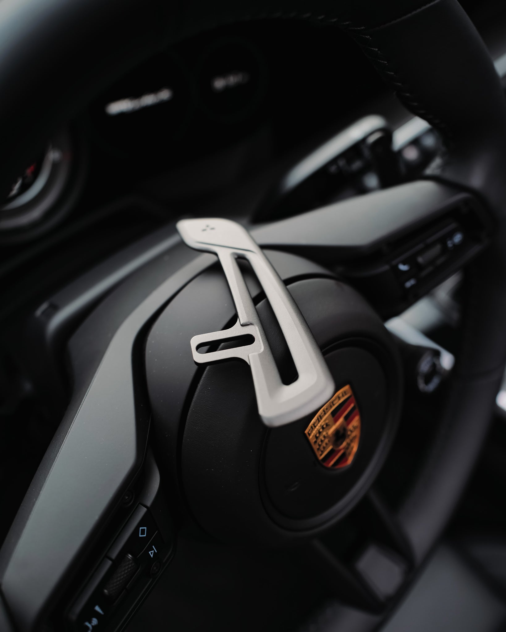 Porsche - GT3 RS Weissach Package Style Aluminum Paddles For JQ Werks Madtrace® Clubsport Magnetic Paddle Shifters