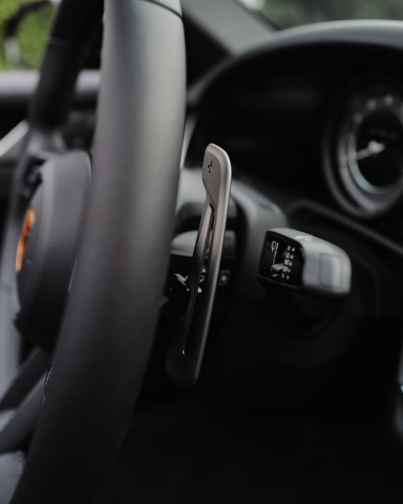 Porsche - GT3 RS Weissach Package Style Aluminum Paddles For JQ Werks Madtrace® Clubsport Magnetic Paddle Shifters - MODE Auto Concepts