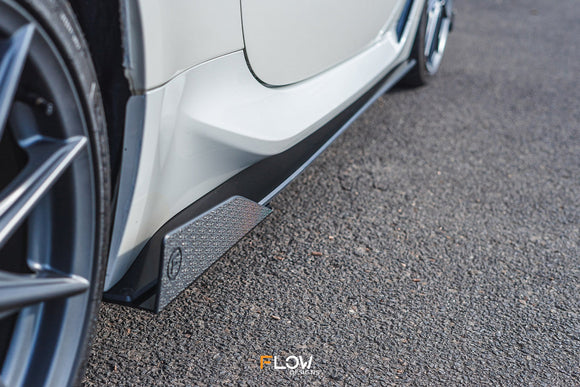 FLOW Designs  ZD8 BRZ Side Skirt Splitters (GLOSS: Pair) - MODE Auto Concepts