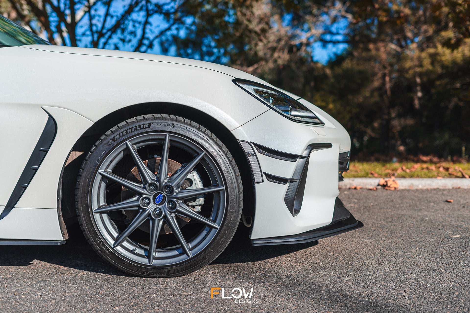 FLOW Designs  ZD8 BRZ Front Lip Splitter Extensions (Pair) - MODE Auto Concepts