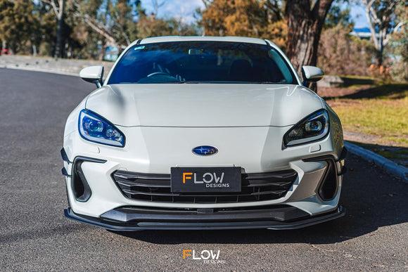 FLOW Designs  ZD8 BRZ Front Lip Splitter Extensions (Pair) - MODE Auto Concepts