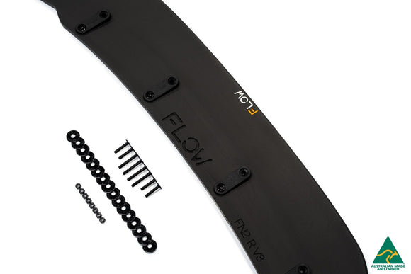 FLOW Designs  FN2 Civic Type R Front Lip Splitter V3 - MODE Auto Concepts