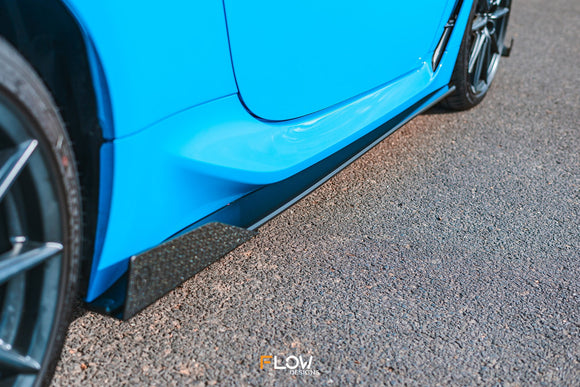 FLOW Designs  ZN8 GR86 Side Skirt Splitters (GLOSS: Pair) - MODE Auto Concepts