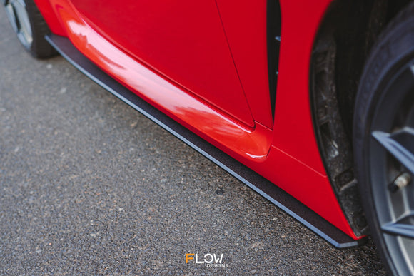 FLOW Designs  ZD8 BRZ Side Skirt Splitters (TEXTURED: Pair) - MODE Auto Concepts