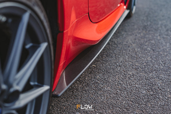 FLOW Designs  ZD8 BRZ Side Skirt Splitters (TEXTURED: Pair) - MODE Auto Concepts