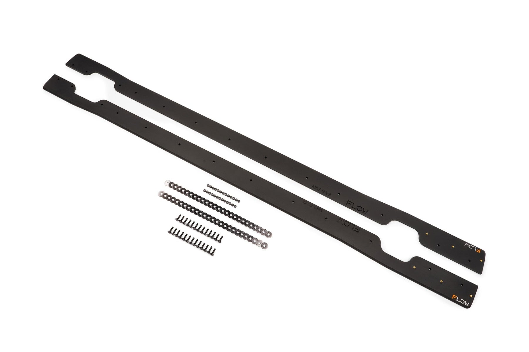FLOW Designs  MK7 Golf R Side Skirt Splitters V3 (Pair)