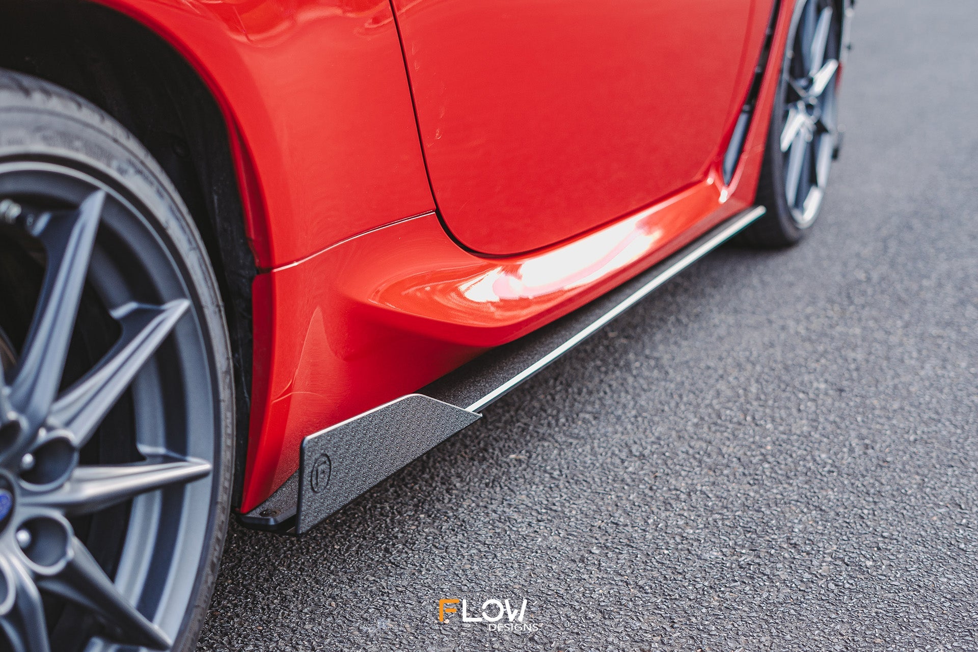 FLOW Designs  ZD8 BRZ Side Skirt Splitters (TEXTURED: Pair) - MODE Auto Concepts