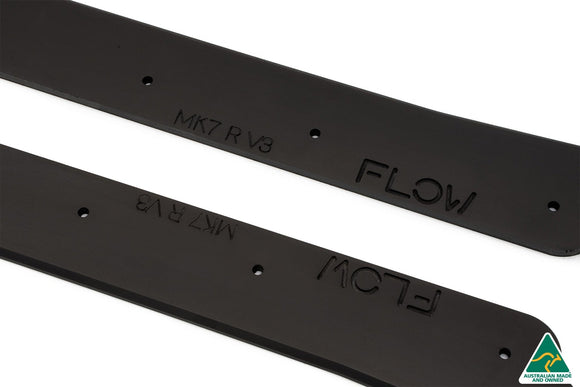FLOW Designs  MK7 Golf R Wagon Side Skirt Splitters V3 (Pair) - MODE Auto Concepts
