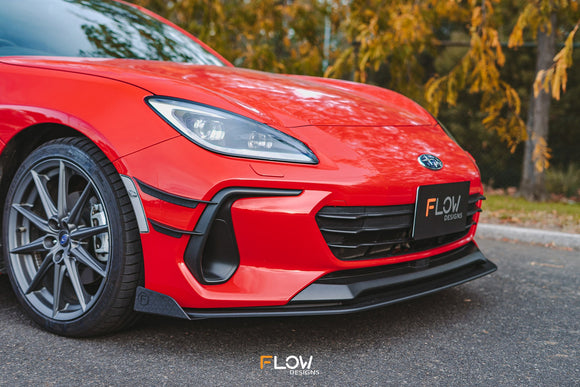 FLOW Designs  ZD8 BRZ Front Lip Splitter (TEXTURED) - MODE Auto Concepts