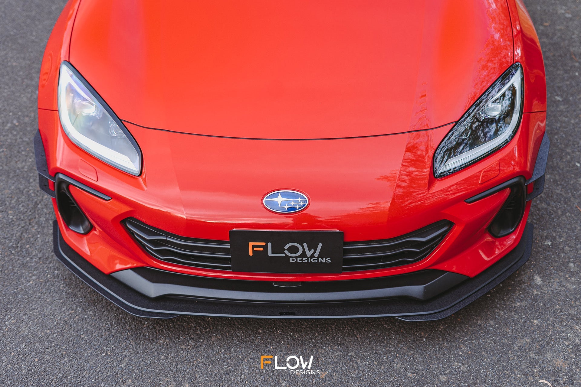 FLOW Designs  ZD8 BRZ Front Lip Splitter (TEXTURED) - MODE Auto Concepts