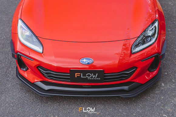 FLOW Designs  ZD8 BRZ Front Lip Splitter (TEXTURED) - MODE Auto Concepts