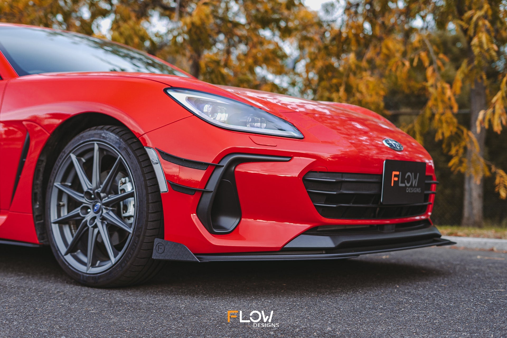 FLOW Designs  ZD8 BRZ Front Lip Splitter Winglets (Pair) - MODE Auto Concepts