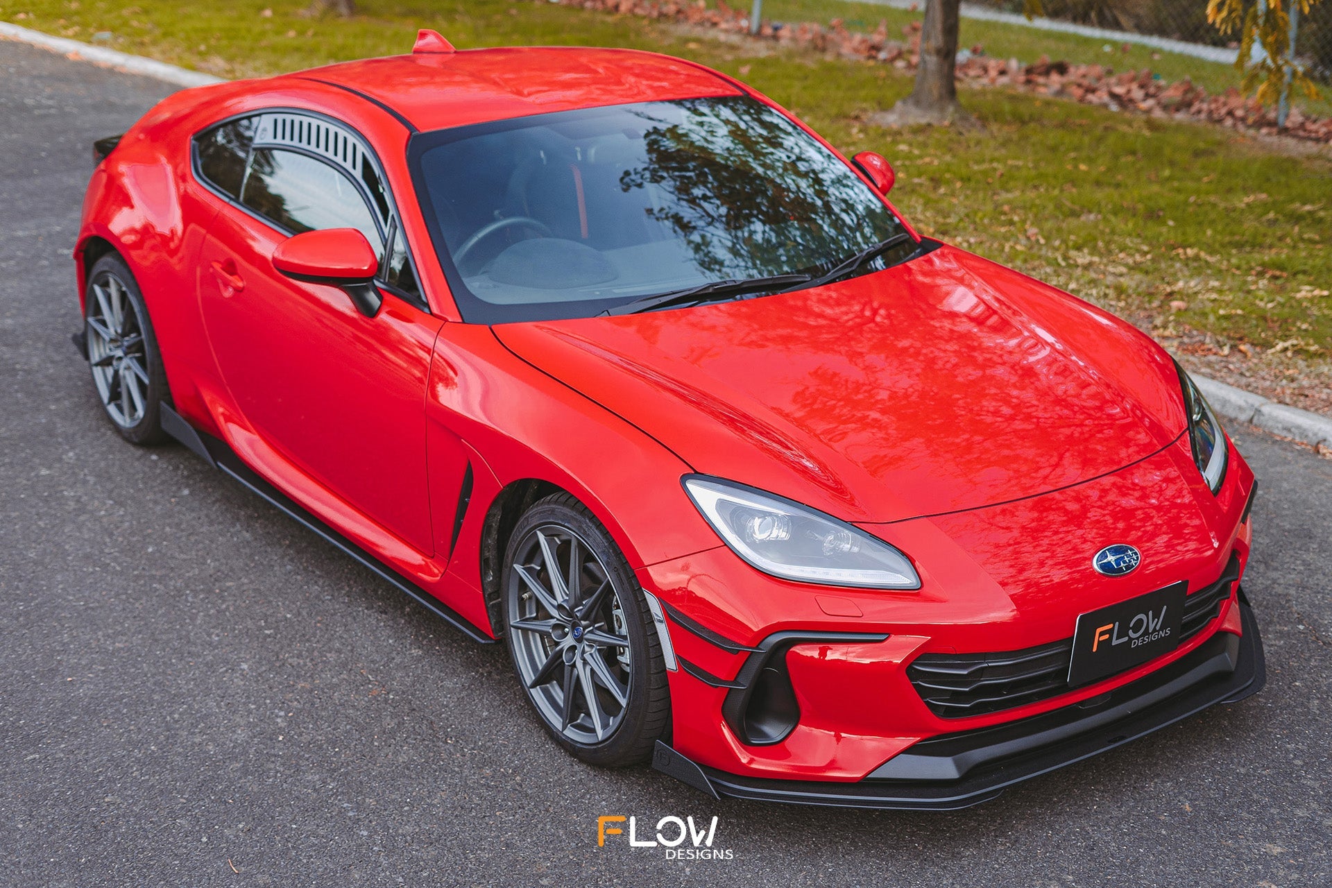 FLOW Designs  ZD8 BRZ Front Lip Splitter (TEXTURED) - MODE Auto Concepts