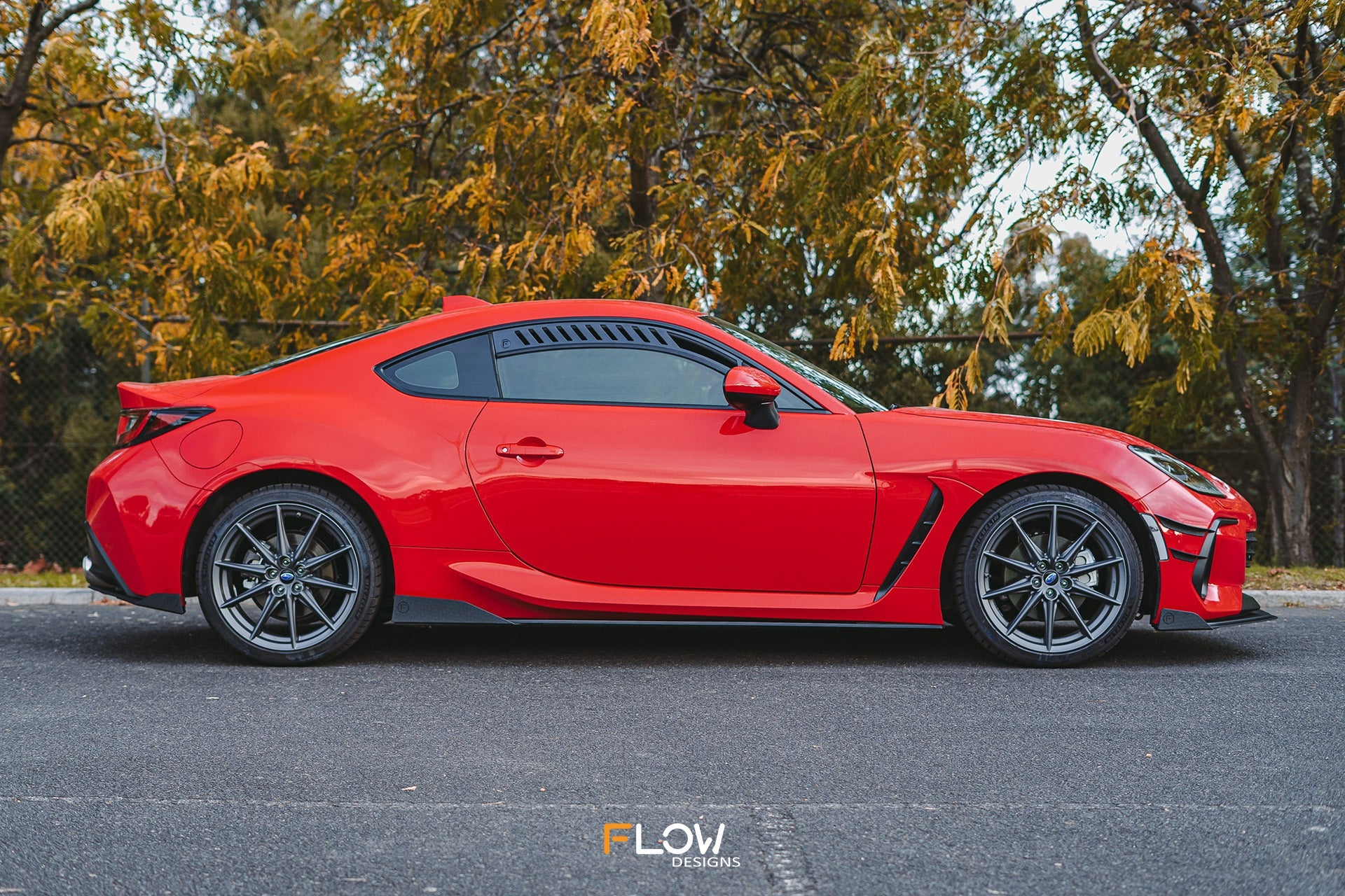 FLOW Designs  ZD8 BRZ Side Skirt Splitters (TEXTURED: Pair) - MODE Auto Concepts