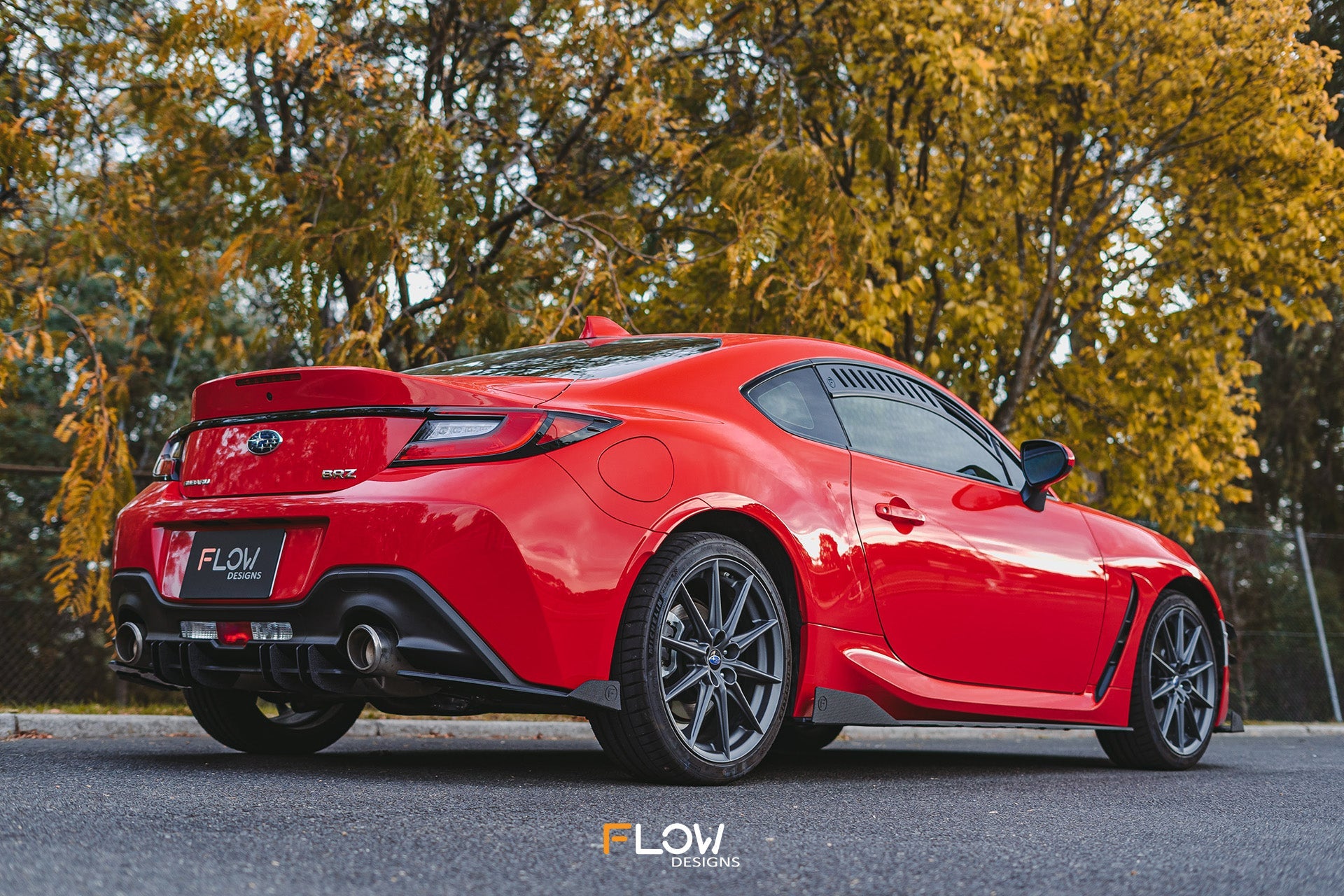 FLOW Designs  ZD8 BRZ Side Skirt Splitters (TEXTURED: Pair) - MODE Auto Concepts