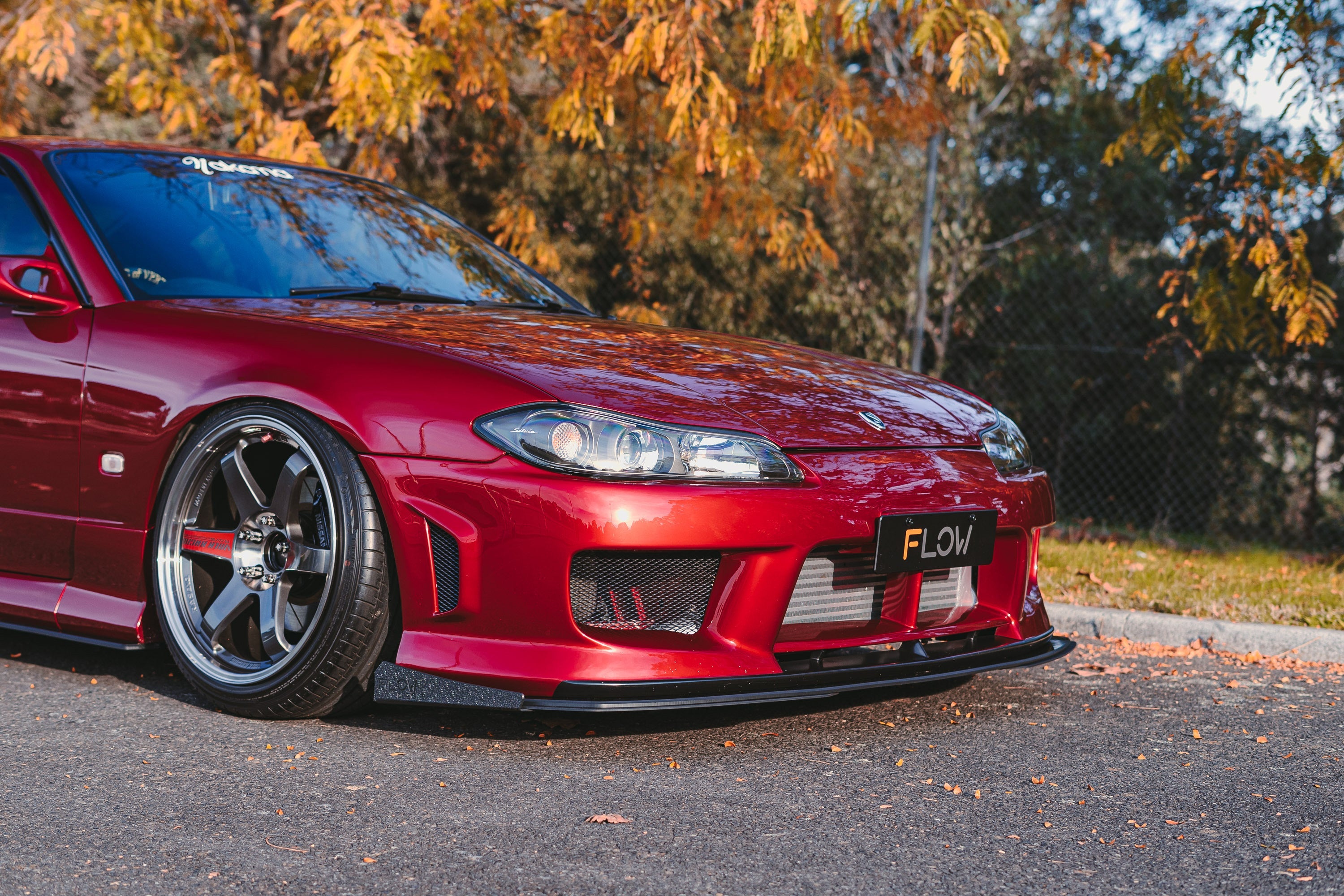 FLOW Designs  S15 / 200SX Aero Front Lip Splitter V3 (For Aero Front Bar) - MODE Auto Concepts