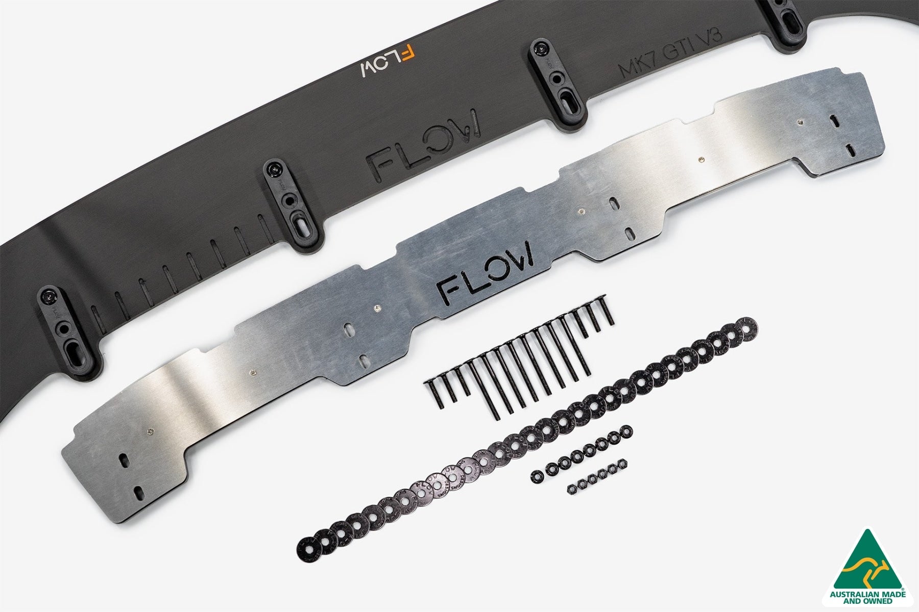 FLOW Designs  MK7 Golf GTI Front Lip Splitter & Bumper Reinforcement Bracket