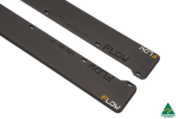 FLOW Designs  MK5 Golf GTI Side Skirt Splitters (Pair) - MODE Auto Concepts