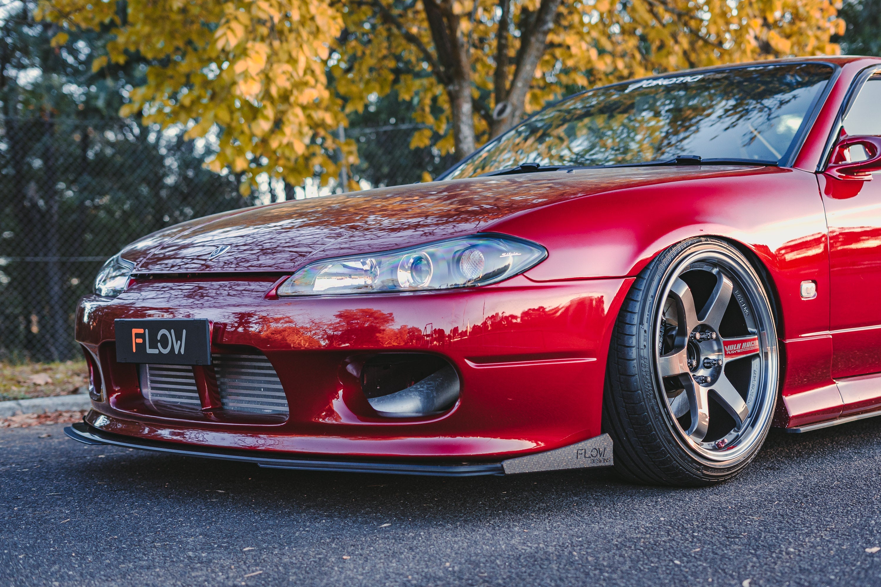 FLOW Designs  S15 / 200SX Full Lip Splitter Set (Aero or Standard)