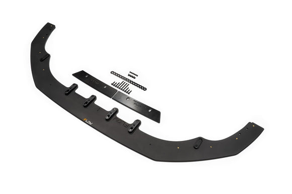 FLOW Designs  S3 8V Sedan Pre-Facelift Front Lip Splitter V3 & Mounting Brace - MODE Auto Concepts