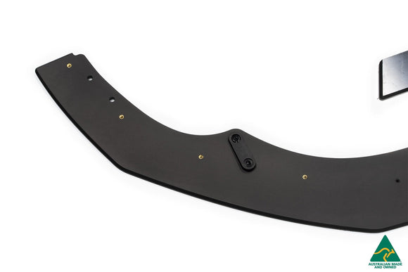 FLOW Designs  S3 8V Sedan Pre-Facelift Front Lip Splitter V3 & Mounting Brace - MODE Auto Concepts