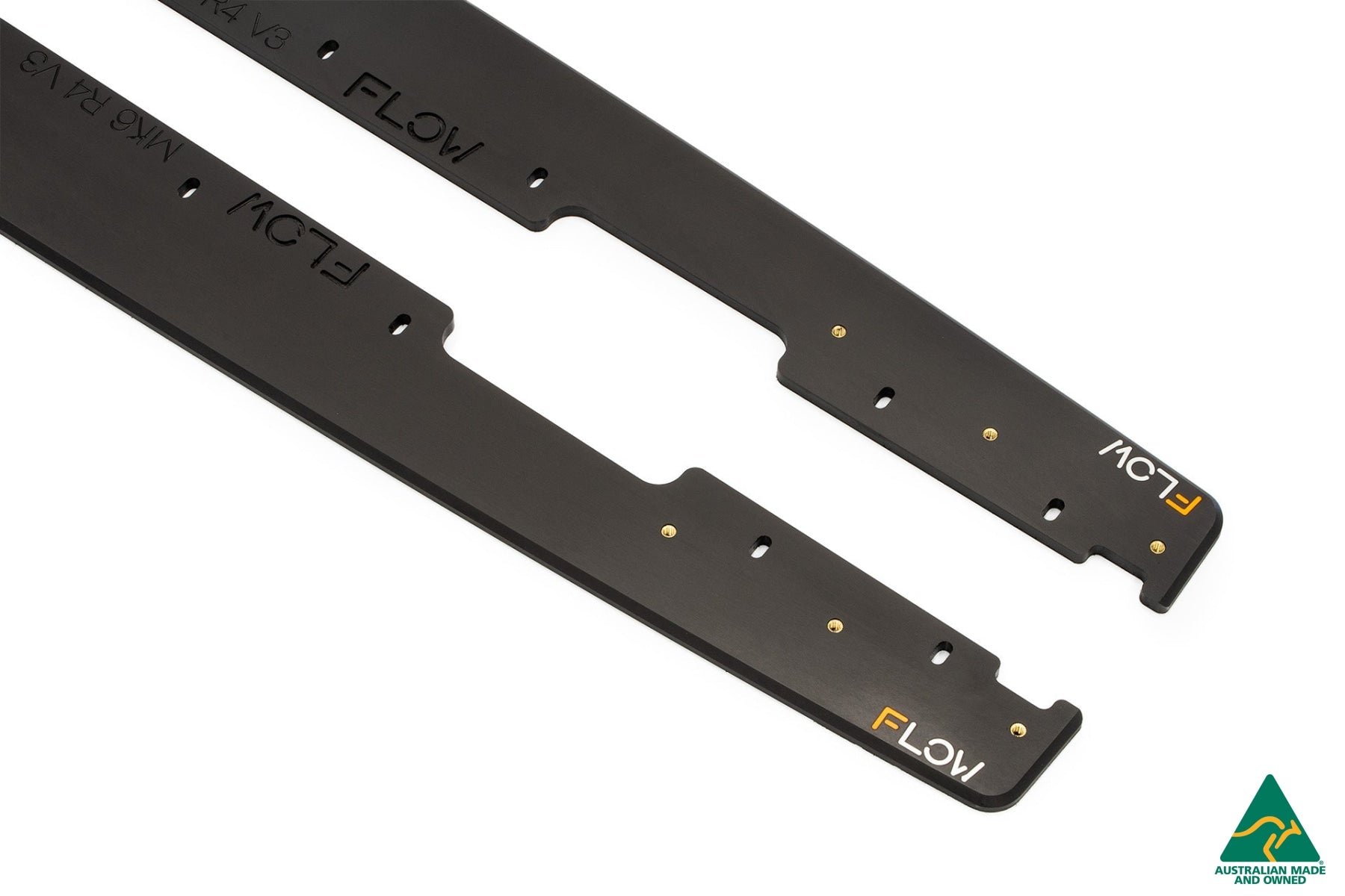 FLOW Designs  MK6 Golf R Side Skirt Splitters V3 (Pair)