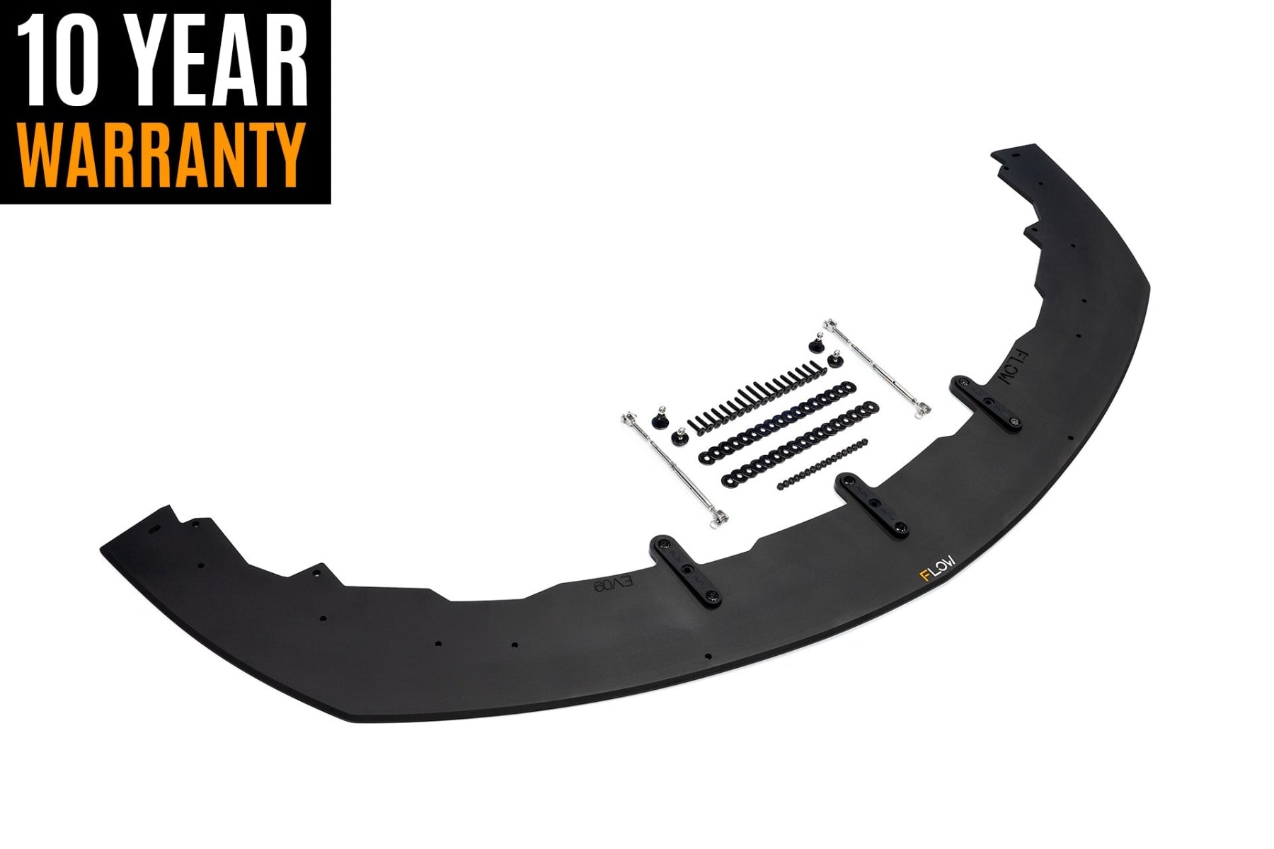 FLOW Designs  Lancer Evolution IX Front Lip Splitter With Support Rods