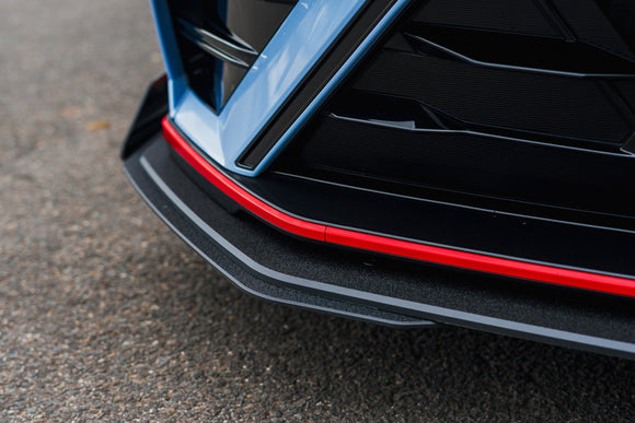 FLOW Designs  CN7 V2 i30N Sedan FL 2024 Front Lip Splitter & Mounting Brackets (Pair) - MODE Auto Concepts