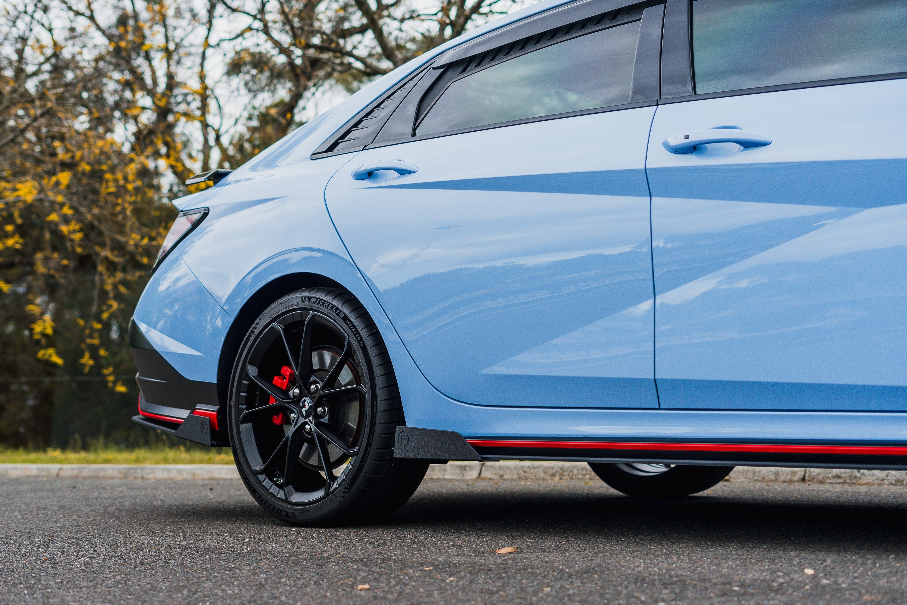 FLOW Designs  CN7 V2 i30N Sedan FL 2024 Side Skirt Splitter Winglets (Pair) - MODE Auto Concepts
