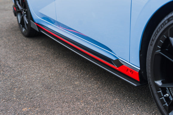 CN7 V2 Elantra N Sedan Facelift V2 - 2024 Side Skirt Splitters (Pair) - MODE Auto Concepts