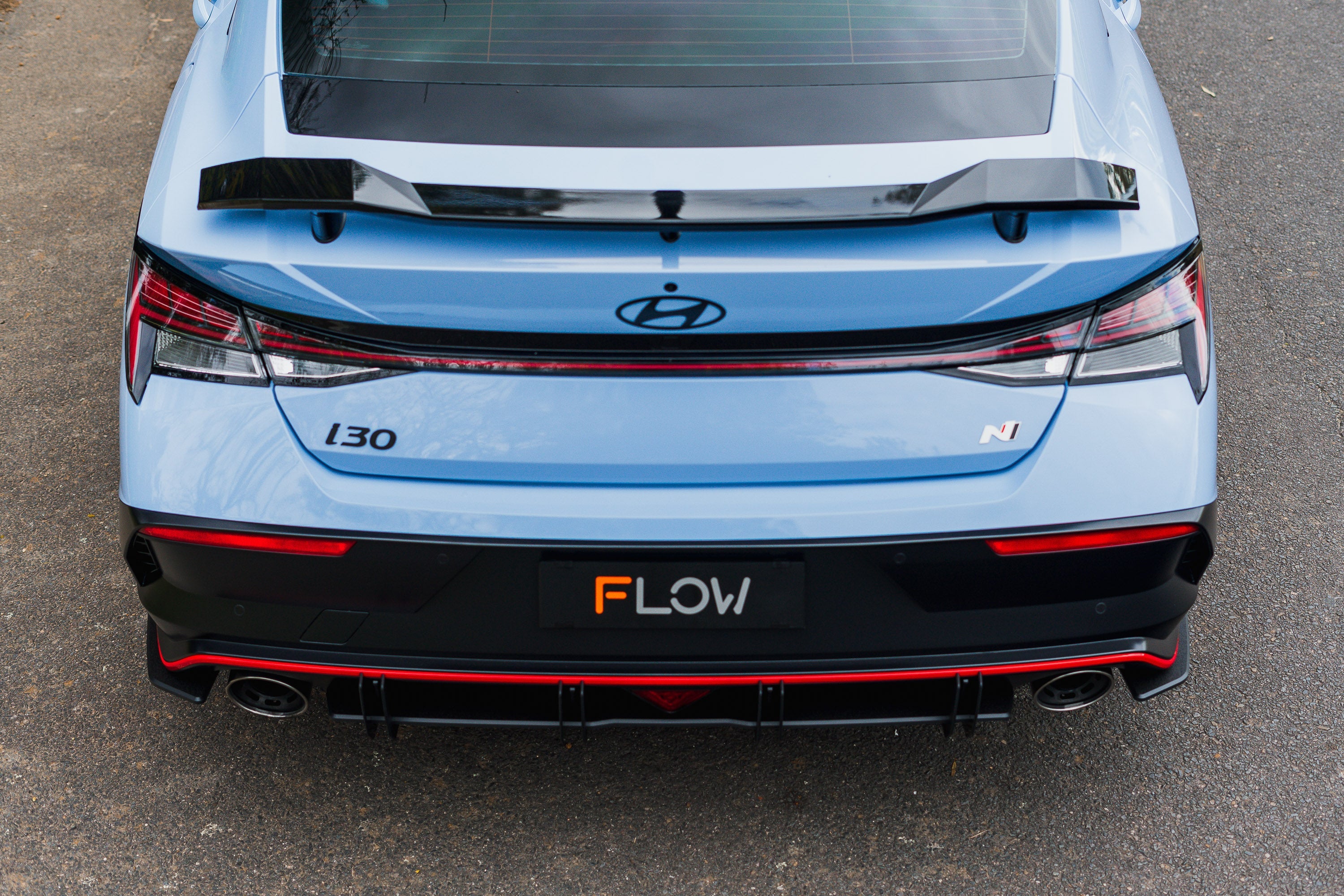 FLOW Designs  CN7 V2 Elantra N Sedan Facelift V2 - 2024 Rear Spats (Pair) - MODE Auto Concepts