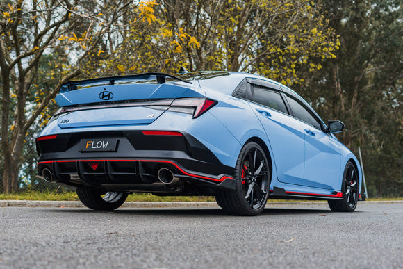 FLOW Designs  CN7 V2 Elantra N Sedan Facelift V2 - 2024 Flow-Lock Rear Diffuser - MODE Auto Concepts