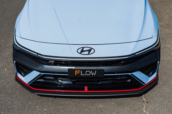 FLOW Designs  CN7 V2 i30N Sedan FL 2024 Front Lip Splitter & Mounting Brackets (Pair) - MODE Auto Concepts