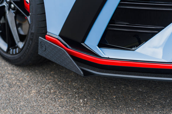 CN7 V2 i30N Sedan FL 2024 Front Lip Splitter & Mounting Brackets (Pair) - MODE Auto Concepts