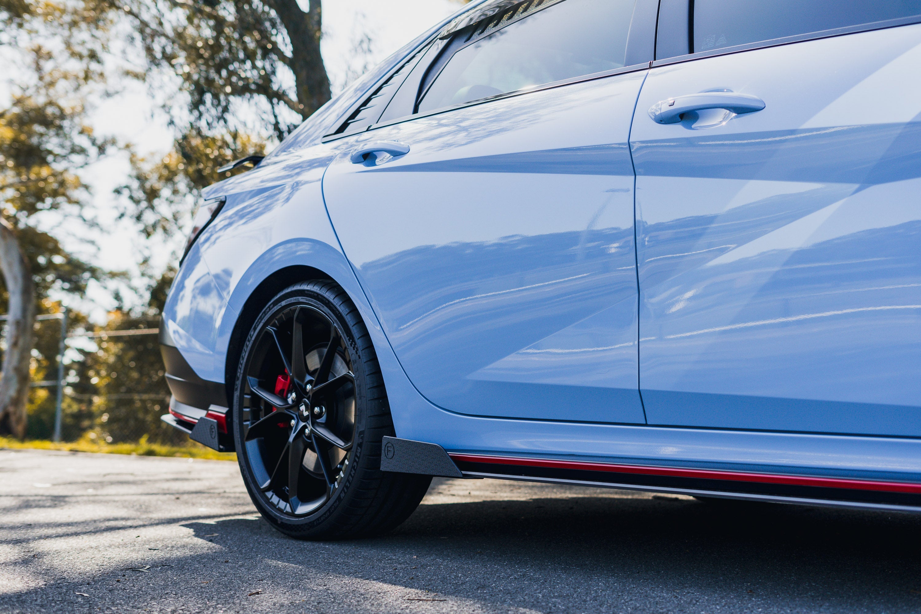 FLOW Designs  CN7 V2 i30N Sedan FL 2024 Side Skirt Splitter Winglets (Pair) - MODE Auto Concepts