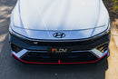 FLOW Designs  CN7 V2 Elantra N Sedan Facelift V2 - 2024 Front Lip Splitter Extensions (Pair) - MODE Auto Concepts