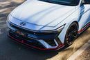 FLOW Designs  CN7 V2 i30N Sedan FL 2024 Front Lip Splitter & Mounting Brackets (Pair) - MODE Auto Concepts
