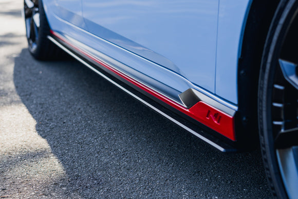 FLOW Designs  CN7 V2 i30N Sedan FL 2024 Side Skirt Splitters (Pair) - MODE Auto Concepts