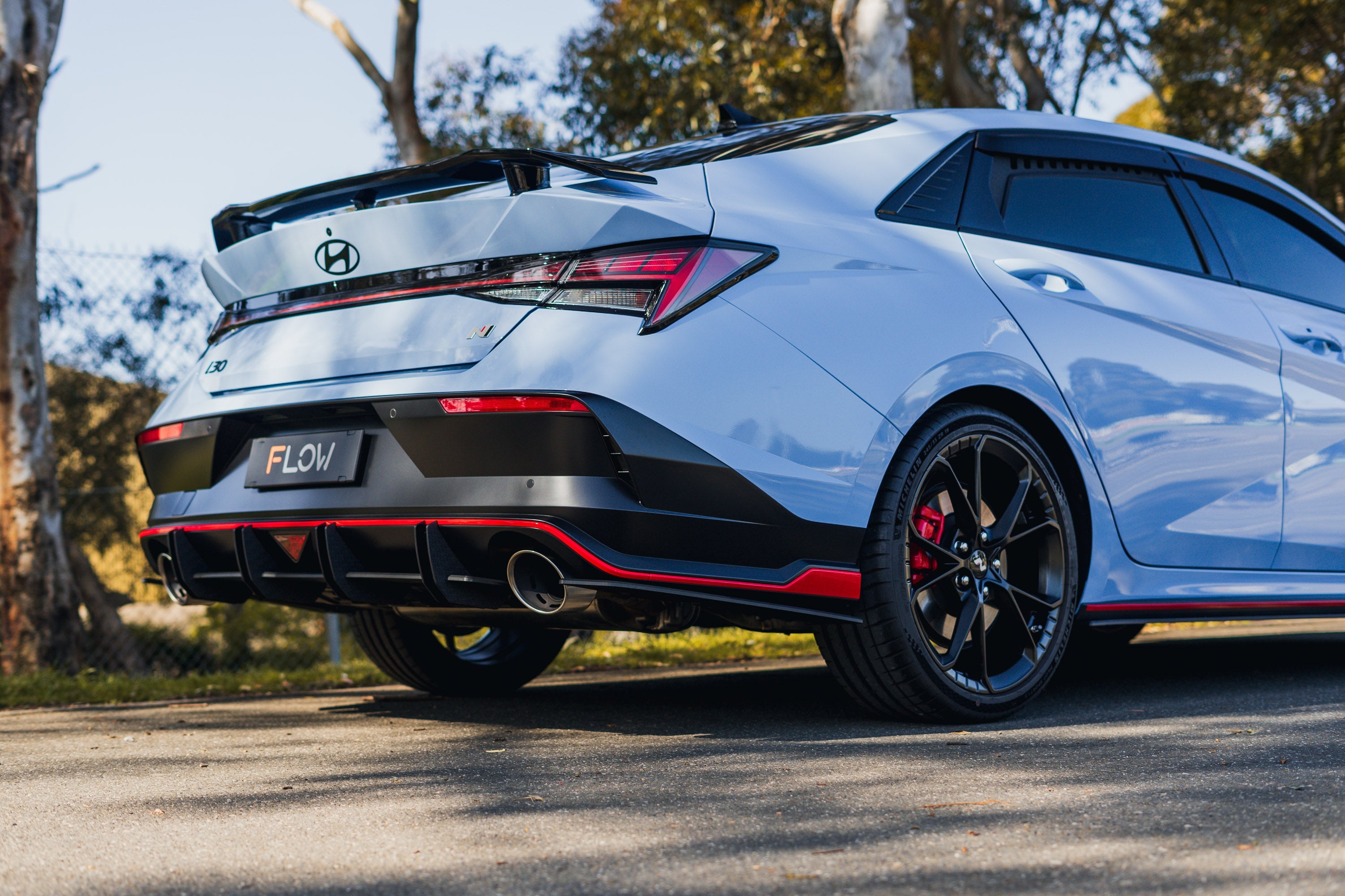 FLOW Designs  CN7 V2 i30N Sedan FL 2024 Rear Spats (Pair) - MODE Auto Concepts