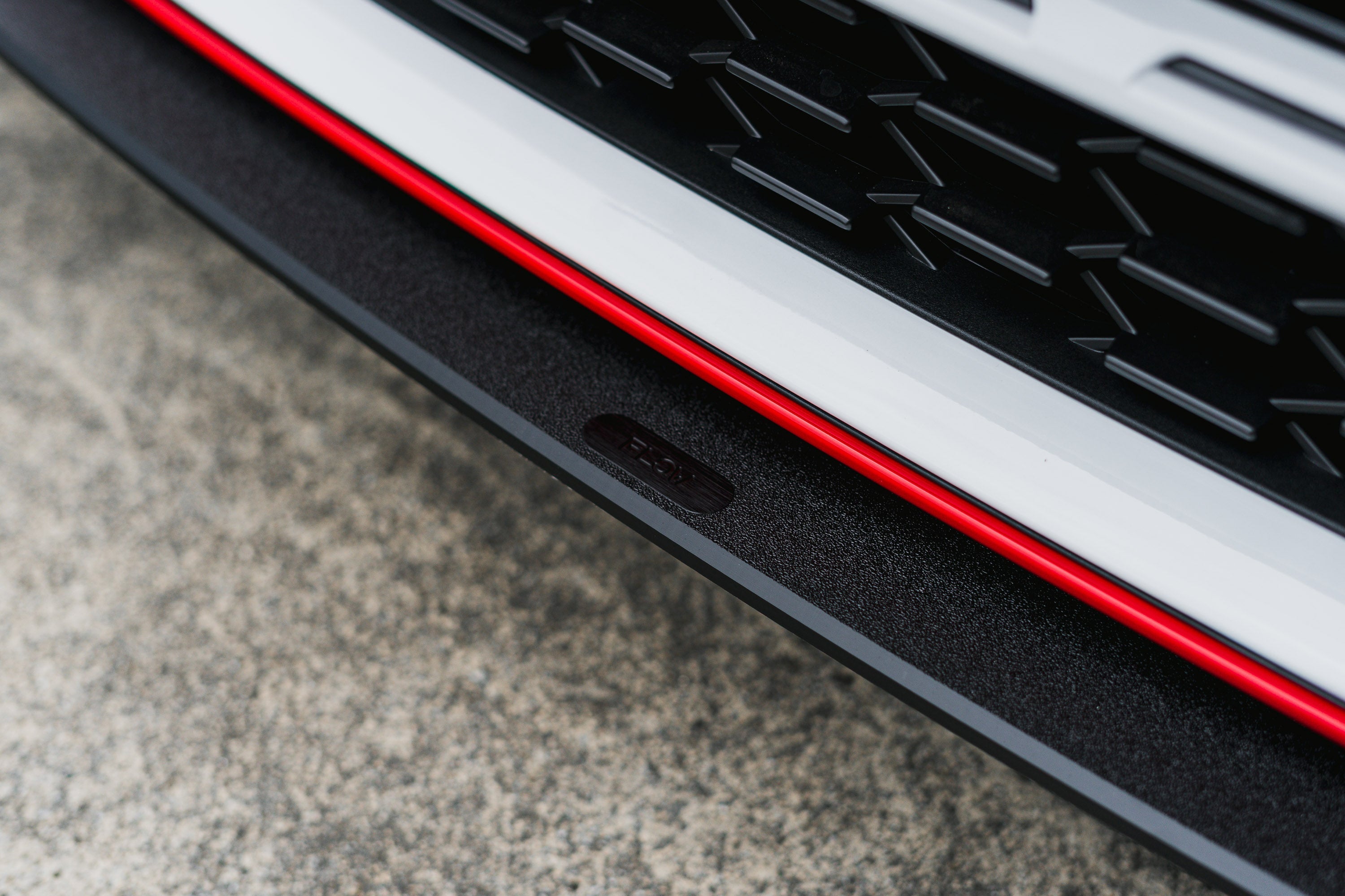 FLOW Designs  i30N Hatch PDE V6 FL2 2025 Front Lip Splitter & Reinforcement Brackets - MODE Auto Concepts