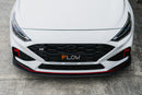 FLOW Designs  i30N Hatch PDE V6 FL2 2025 Front Lip Splitter & Reinforcement Brackets - MODE Auto Concepts